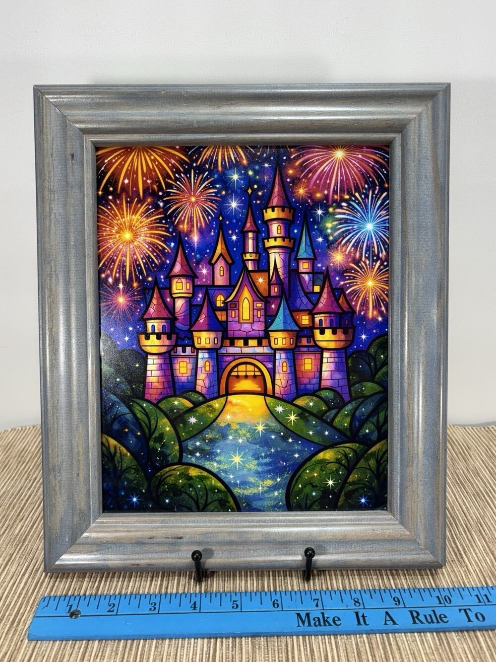 Magic Kingdom Cinderella's Castle Timber & Tarnish Limited Edition Art Framed